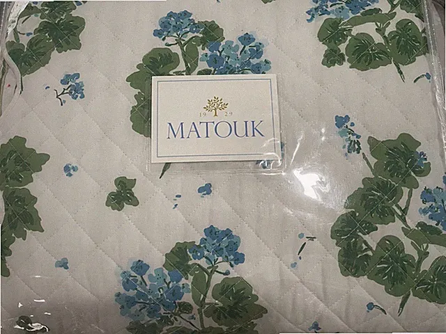 $485 Matouk Italy New 1pc TWIN Coverlet Geranium 500TC Cotton Percale Luca LAST