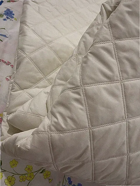 $745 Matouk Italy New 1pc King Quilt 600TC Milano Percale Coverlet IVORY