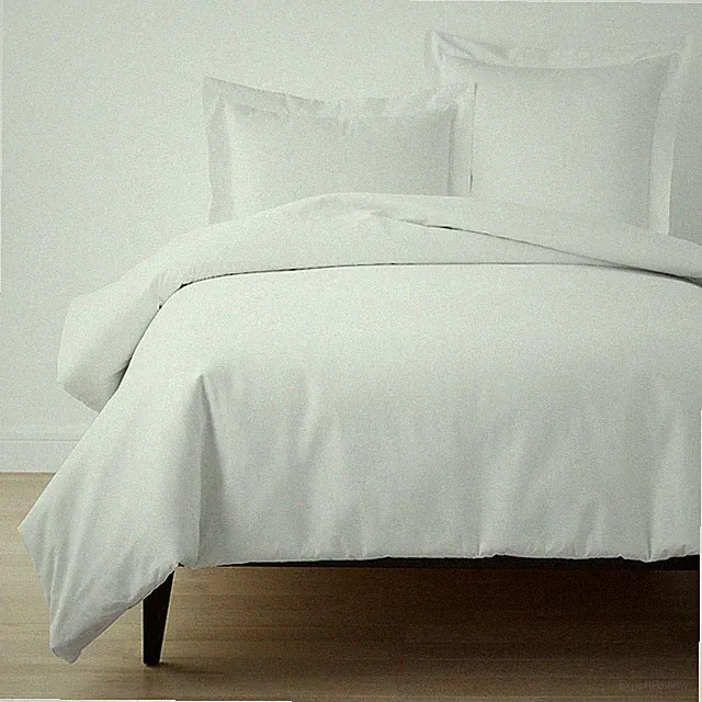 Classic Cool Organic Cotton Percale Solid Duvet Cover-Company Essentials|5906