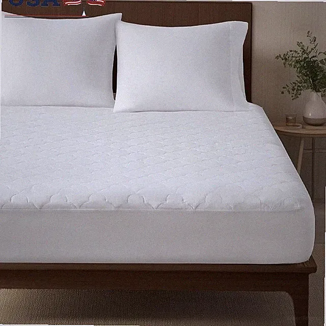 Cotton Percale Twin XL Mattress Pad Quilted Cooling Protector Breathable Soft US