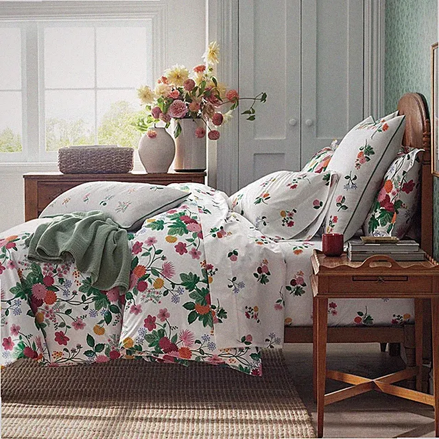 Dahlia Classic Cool Cotton Percale Comforter-Rifle Paper Co.|6177
