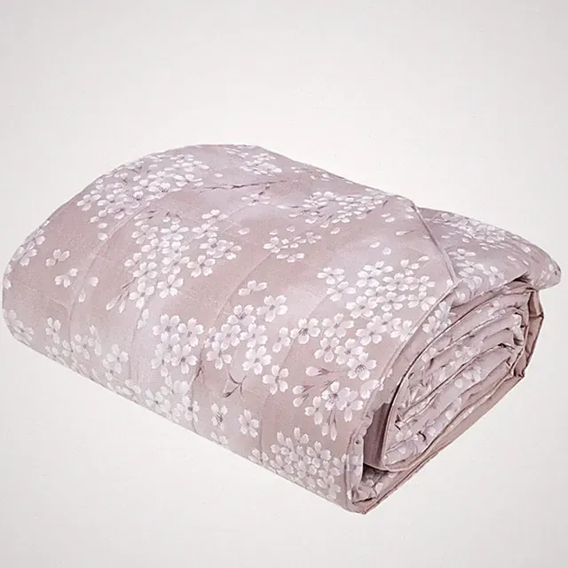 Fazzini Quilted Bedspread, Percale Cotton, Spring Weight, 100 GSM