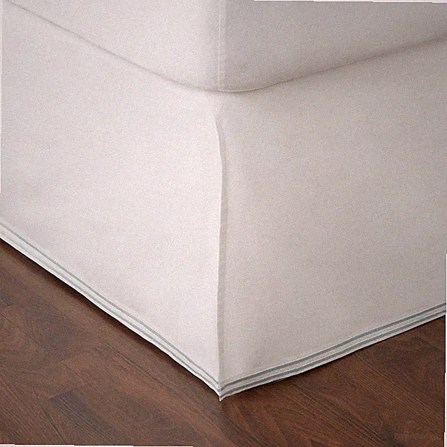 Hudson Park Collection Italian Percale Queen Bedskirt White - NWT $160