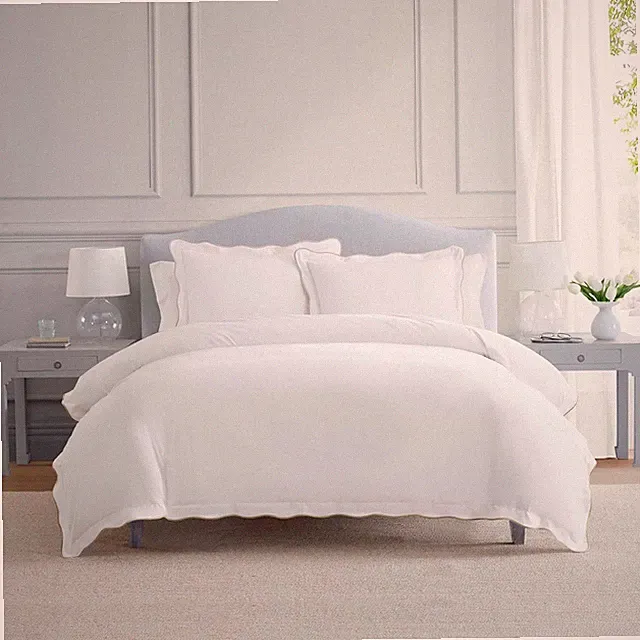 King Duvet Cover Set, 100% Soft Cotton Bed Set with a Smooth Cotton Percale Re