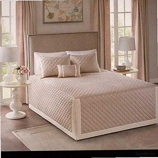 Madison Park Quilts Set Reversible 4-Pc Tailored 100% Cotton Fitted Bedspread