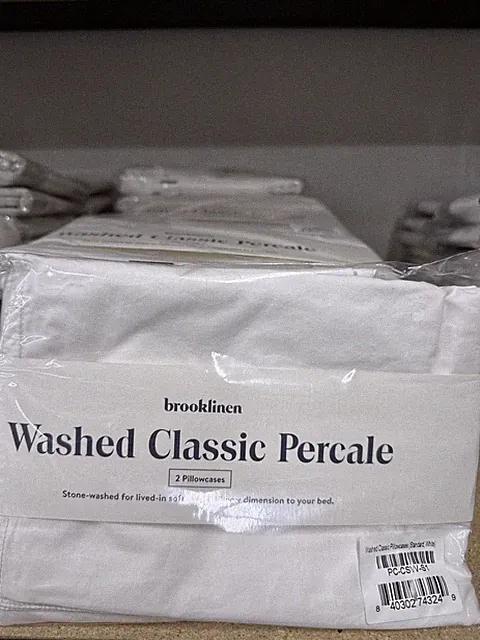 pilow Cases Broklinen Washed Classic Percale