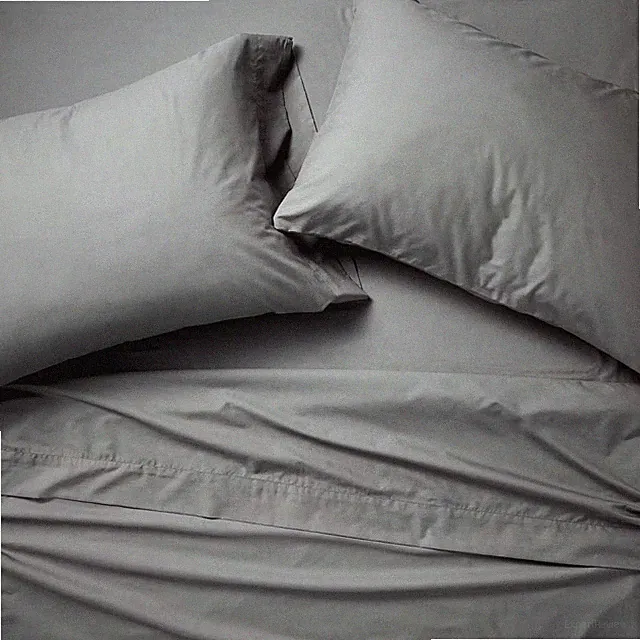 Queen 400 Thread Count Percale Sheet Set Dark Gray - Casaluna