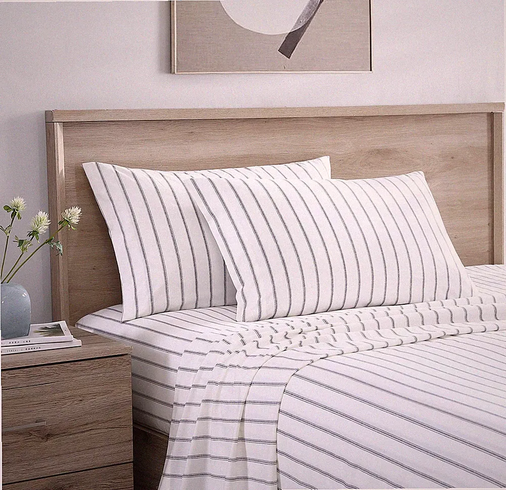 Queen Sheets, Cotton Percale Bedding Set, Crisp & Cool Ideal Bedding Set (T...