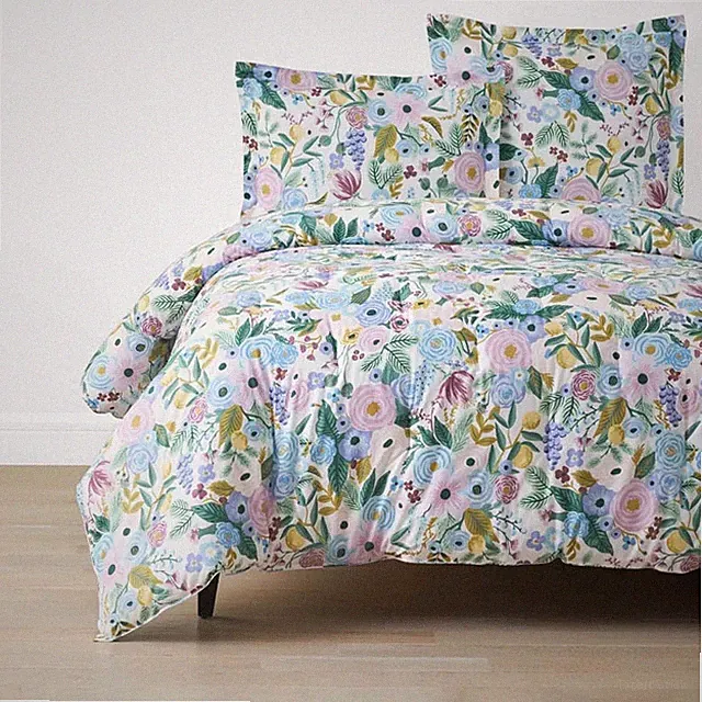 Rifle Paper Co. Garden Party Classic Cool Cotton Percale Comforter