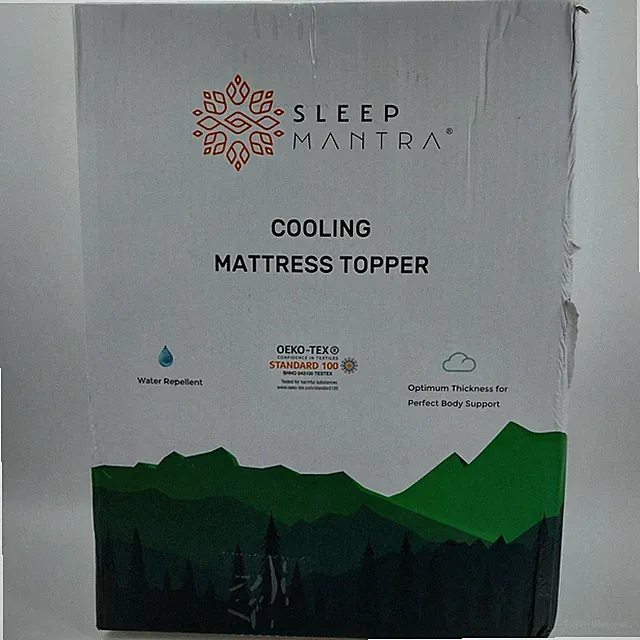 Sleep Mantra Twin Cooling Mattress Topper, Pillow-Top Optimum Thickness, Soft