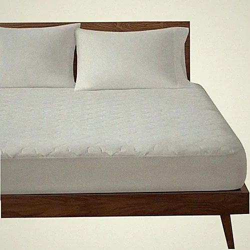 Sleep Philosophy All Natural 100% Cotton Filled Mattress Pad Washable Bed