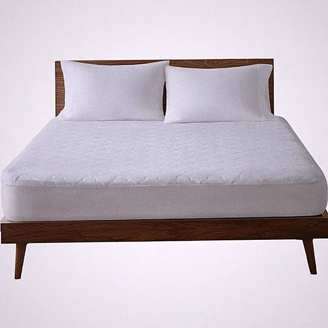 Twin XL Bed Mattress Cover, Deep Pocket Fits 16", Quilted Protector, White