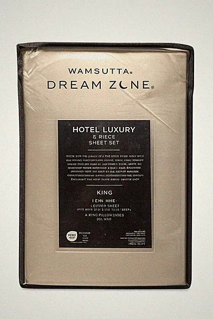 Wamsutta Dream Zone Hotel Luxury King Sheet Set 6 Piece 100% Cotton Percale.