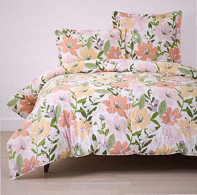Whimsy Garden Classic Cool Cotton Percale Comforter - Multi, Twin/Twin XL