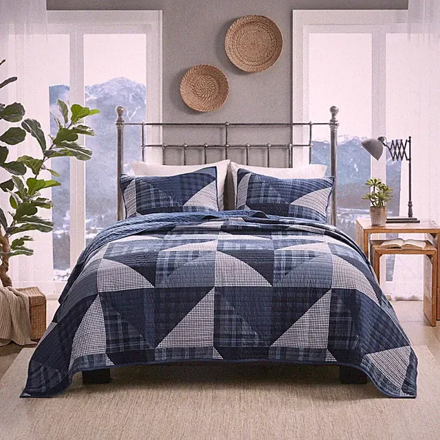 Woolrich Olsen Oversized King Quilt Set Cotton Bedding Farmhouse Cottage Charm